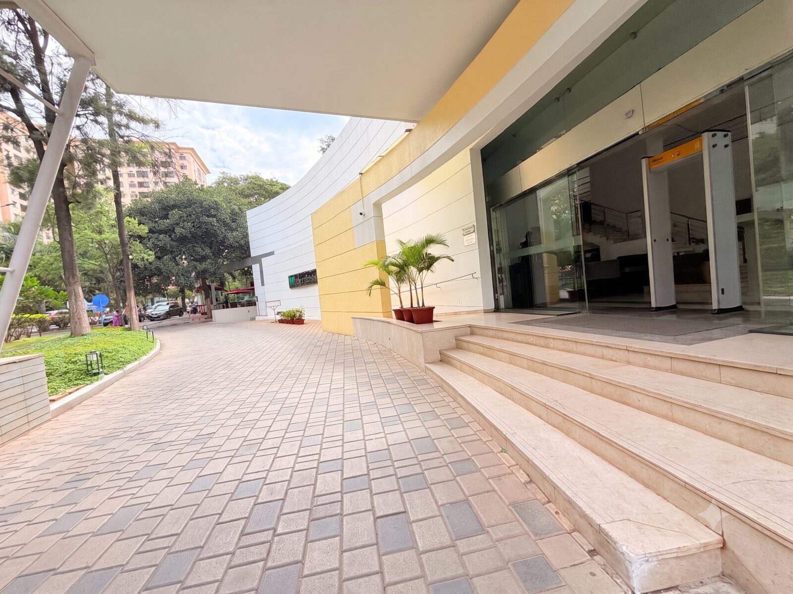 MLR Convention Centre entrance, Brigade Millennium Campus, Bengaluru